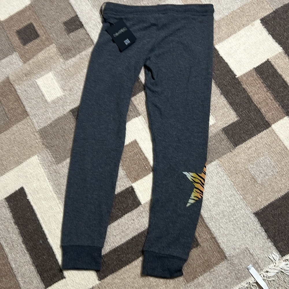 NWT Lauren Moshi Kizzy Tiger Tongue Crop sweatpants XS - Picture 11 of 12